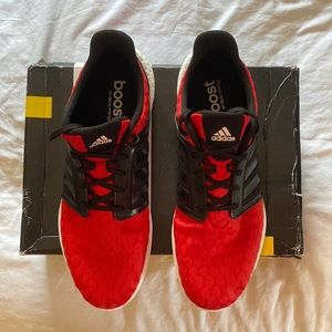 Adidas Boost.  Red.  Mens 13
